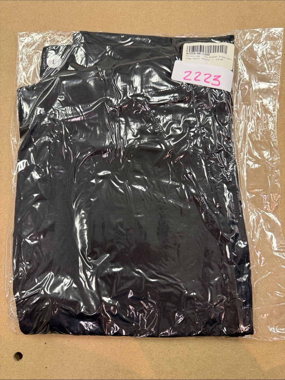 New Betabrand Black Skinny Two Pocket Dress Pant Yoga Pants Large